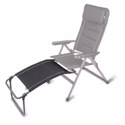 Kampa FT0314, Chaise longue de camping, 3 pieds, Pliable, 1,01 kg, Aluminium, Tissu, Graphite