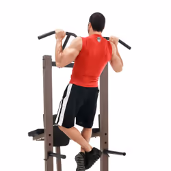 SteelBody STB-98501 barre de traction avec extenseurs 136 kg Noir