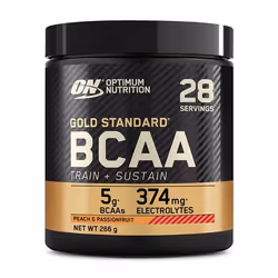 Optimum Nutrition Gold Standard BCAA, Poudre, L-Isoleucine, L-Leucine, L-Valine, Vitamine C, Fruit de la passion, Pêche, 1 pi ...