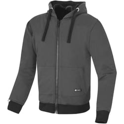Merlin Hamlin Blouson à capuche zippé de moto, gris, taille 2XL pour Hommes