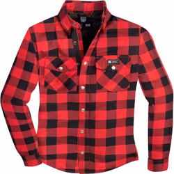 Merlin Axe Chemise de moto, noir-rouge, taille 3XL pour Hommes