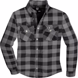 Merlin Axe Chemise de moto, noir-gris, taille S pour Hommes