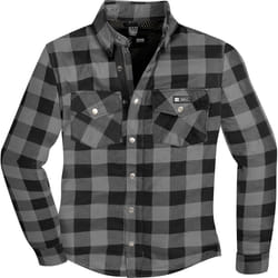 Merlin Axe Chemise de moto, noir-gris, taille S pour Hommes