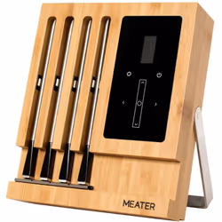 Informations techniques Couleur : bois Spécificités de l'appareil de cuisine : sans fil block thermomètre à viande Meater Con ...