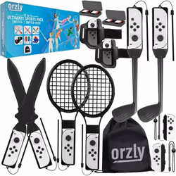 Pack daccessoires de sport - Orzly - Switch Sports 2024 - 13 en 1 - Compatible Nintendo Switch