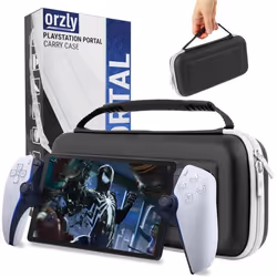 Étui de Transport - Orzly - PS5 - Blanc/Noir - Protection Complète - Rangement Pratique