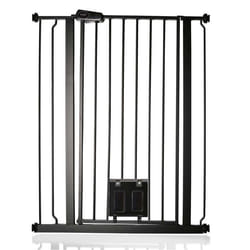 Barrière de Sécurité Pour Animaux Bettacare - Noir Mat - 81.4cm - 89cm - Pression - Portillon
