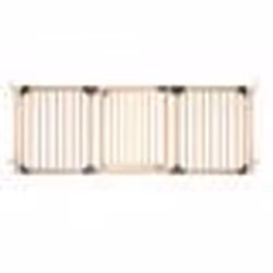 Barrière de sécurité en bois Safetots - Jusquà 216.5cm - Fixation par pression - Portillon