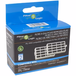 Filtre à air pour réfrigérateur (2pcs) Whirlpool ABF001 / 488000629721 / 481248048172 par Filter Logic Contenu: 2 Le filtre à ...