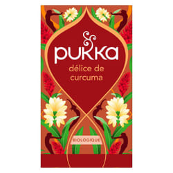 PUKKA Infusion Bio Délice de Curcuma - Tisane Épicée et Réconfortante aux Écorces d'Orange et de Citron (36g)