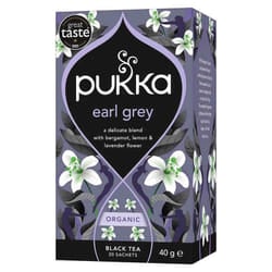 PUKKA Thé Earl Grey Boîte de 20 Sachets - Mélange d'Agrumes et de Bergamote Bio pour une Infusion Parfaite