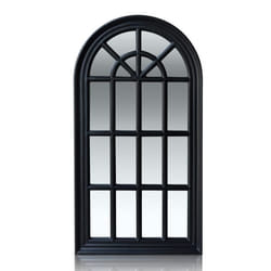 Miroir - Casa Chic by Blumfeldt - Savile - 86 x 46 cm - Noir - Cadre en bois fixe