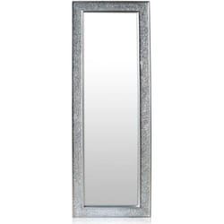 Miroir - Casa Chic by Blumfeldt - Norwich - Cadre en bois - 130 x 45 cm - Argent