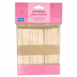 PME Wooden Lolly Sticks, Bois, Monochromatique, Bois, Sucette, 110 mm, 102 mm