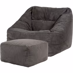 CONFORT RÉTRO Inspiré du style à la fois sophistiqué et décontracté des années 70, le pouf fauteuil Morgan d’ICON réinvente l ...
