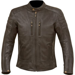 Merlin Draycott Veste de moto en cuir, noir, taille 2XL pour Hommes