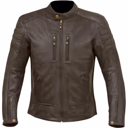 Merlin Draycott Veste de moto en cuir, noir, taille 2XL pour Hommes