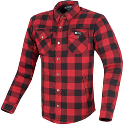 Merlin Madison Chemise de moto dames, noir-rouge, taille XL pour Femmes
