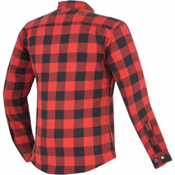 Merlin Madison Chemise de moto dames, noir-rouge, taille XL pour Femmes
