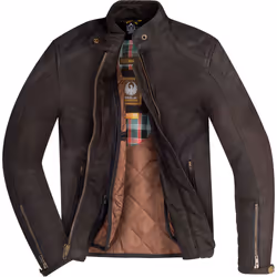 Merlin Mia Veste en cuir de moto dames, brun, taille 2XL pour Femmes