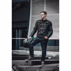 Merlin Perton Veste cirée de moto, noir, taille M pour Hommes - Vue supplémentaire 7