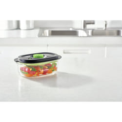 FoodSaver FFC021X boîte hermétique alimentaire Ovale 0,7 L Noir, Transparent 1 pièce(s)