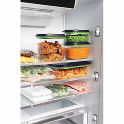 FoodSaver FFC021X boîte hermétique alimentaire Ovale 0,7 L Noir, Transparent 1 pièce(s)