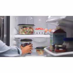 FoodSaver FFC022X boîte hermétique alimentaire Ovale 1,2 L Noir, Transparent 1 pièce(s)