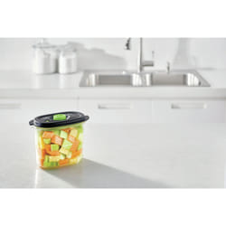 FoodSaver FFC023X boîte hermétique alimentaire Ovale 1,8 L Noir, Transparent 1 pièce(s)