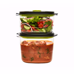 FoodSaver JC025X, Régler, Rectangulaire, Noir, Transparent, Plastique, 700 ml, 1200 ml