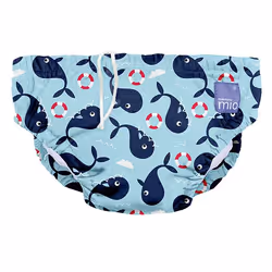 Bambino Mio SWPL-WHA, Couche de bain réutilisable, Garçon/Fille, L, 9 kg, 12 kg, Motif