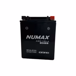 TYPE : NB14L-B2 SLA TECHNOLOGIE : SLA TENSION : 12V, CAPACITE : 14Ah, INTENSITE: 210A, DIMENSIONS : 134x90x166mm POLARITE : [ ...