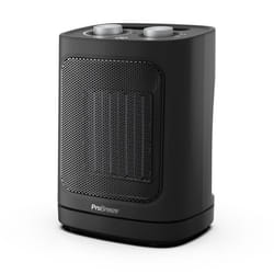 Radiateur Soufflant en céramique 1800W Pro Breeze avec oscillation automatique 2 réglages de chaleur mode ventilateur seul - Noir