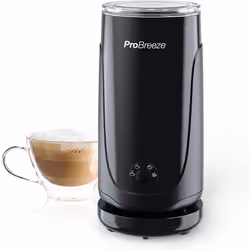 Mousseur à lait - Pro Breeze - 4 en 1 - Noir - 4 fonctions - Design ergonomique
