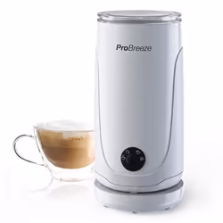 Mousseur à Lait électrique 4 en 1 chaud et froid Pro Breeze - pour Cappucino Chocolat chaud Frappés - Blanc