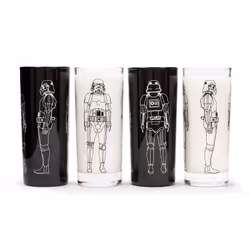 Thumbs Up 1002379, 80 ml, Rond, 4 pièce(s), Verre, Noir, Transparent, 350 g