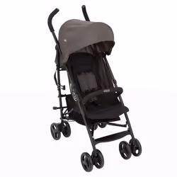 Graco TraveLite, Ciel de lit, Poussette avec système de voyage, unisexe, Pliable, Noir, Gris