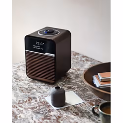 Ruark Audio R1D-ESP Radio portable Horloge Numérique Noir, Marron