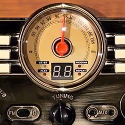 Victrola VTA-200B Tourne-disque entraîné par courroie Acajou