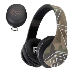 PowerLocus P2 Casque Audio Bluetooth Casque Sans Fil Ecouteurs Stéréo avec Microphone - Camo