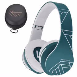 Casque Bluetooth PowerLocus Sans fil Casque Pliable HD stéréo avec Micro SD/TF  pour PC  téléphones Mac - Bleu