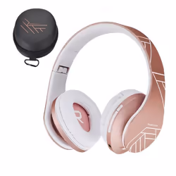 Casque audio pour enfants - PowerLocus - P2 - Pliable - Bluetooth - Or Rose