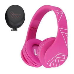 Casque audio pour enfants - PowerLocus - P2 - Pliable - Bluetooth - Rose