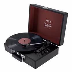 Mixx Audio MTRP-SV-BK-349, Tourne-disque entraîné par courroie, Noir, Rotatif, CC, 12 V, 1,5 A