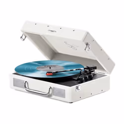 Platine vinyle - MIXX - Revival 55 - Enceintes stéréo intégrées - 3 vitesses - Bluetooth - Sortie RCA - Crème