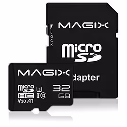 Micro SD Card MAGIX 4K Series Class10 V30 + SD Adapter UP to 100MB/s (32GB)