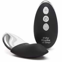 Lovehoney Fifty Shades of Grey Relentless Vibrations, Noir, Argent, Silicone, Latex, Masturbation, CR2032, 88,9 mm