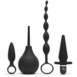 Lovehoney Fifty Shades of Grey Take it Slow Ensemble de plugs anaux Noir Silicium 4 pièce(s)