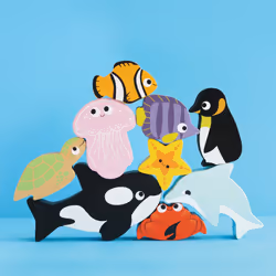 Le Toy Van Ocean Wooden Animals Stacking Toy - Vue supplémentaire 4