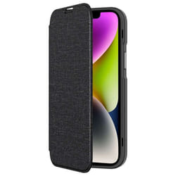 QDOS QD-MS14M33F-KCL 6.7" Étui avec portefeuille Noir, Transparent